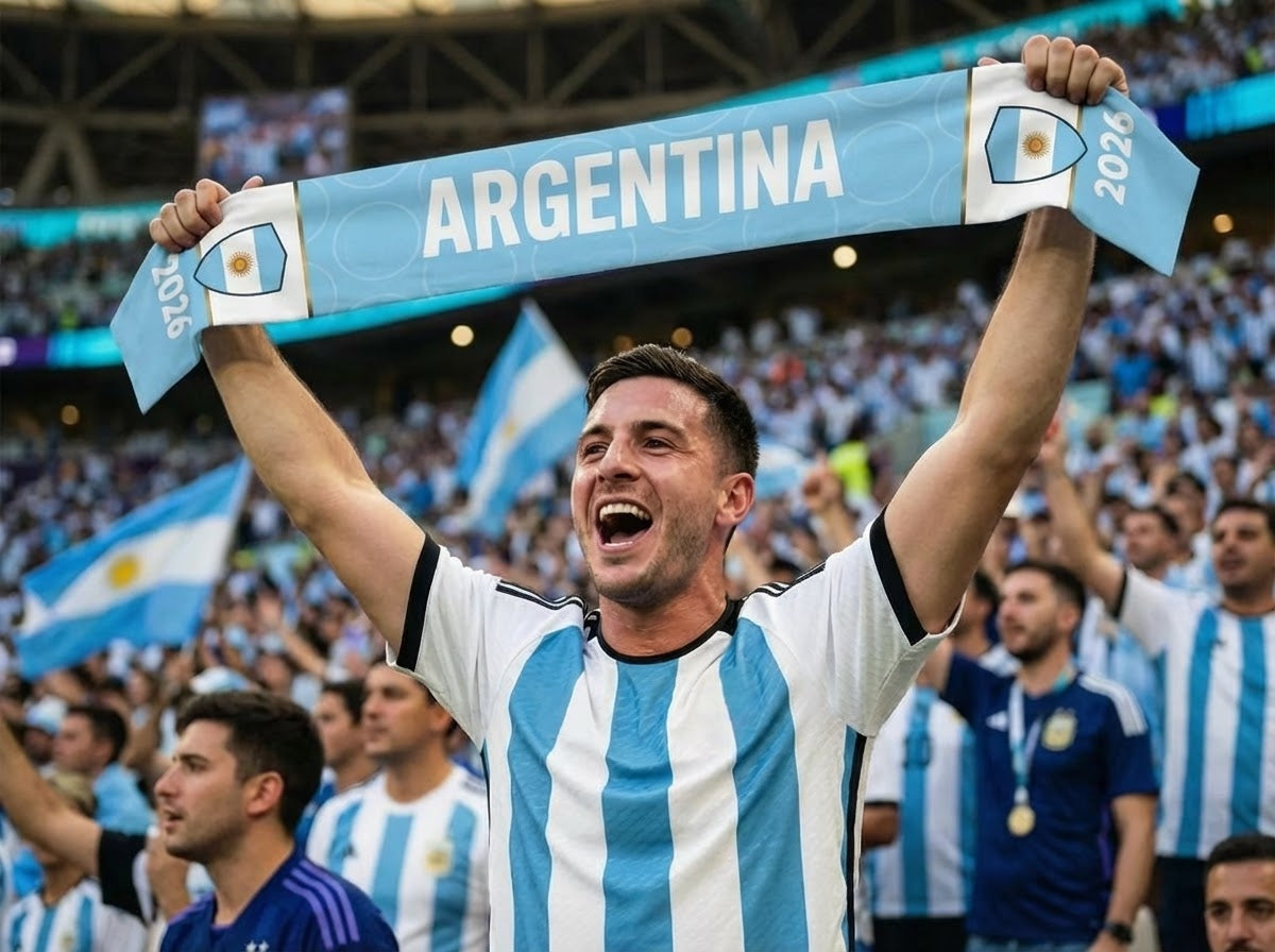 Argentina Football Team Cooling Towel & Sports Scarf