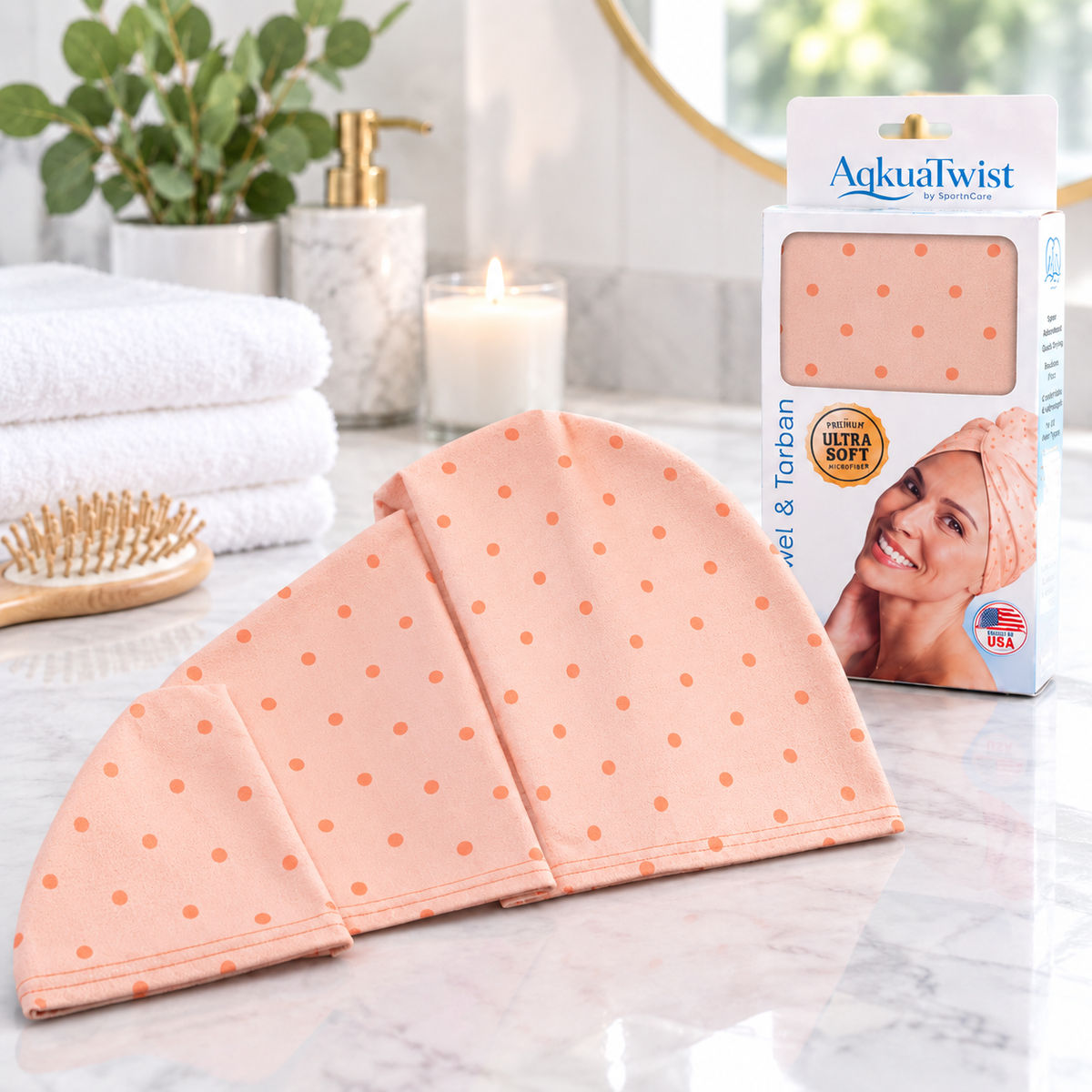 AqkuaTwist Light Dotted Pink